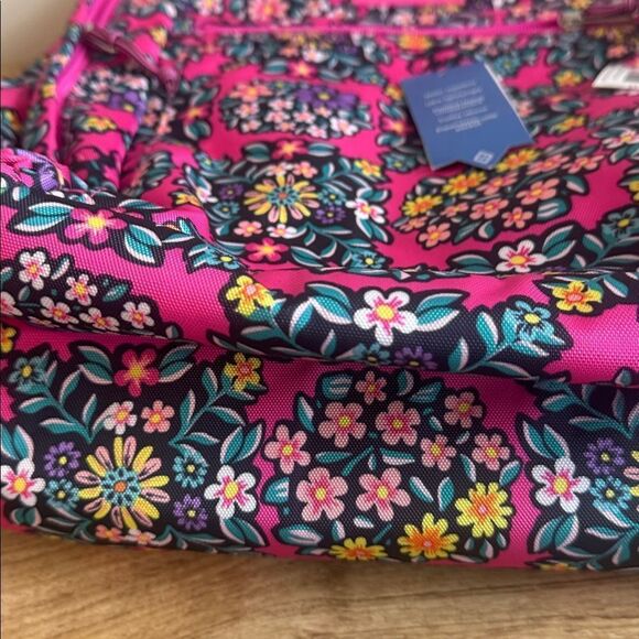 Vera Bradley Lighten Up Grand Backpack Multicolor Kaleidoscope Rosettes Travel main image 9
